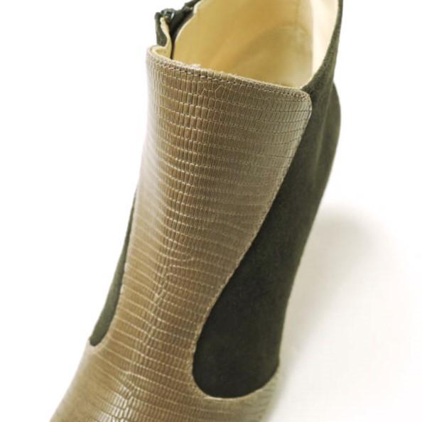 新品 FABIO RUSCONI ファビオルスコーニ GAZZE コンビネーション サイドジップヒールブーツ 35 1/2(22.5-23cm) BROWN 定価42,900円 g12589 |  | 05