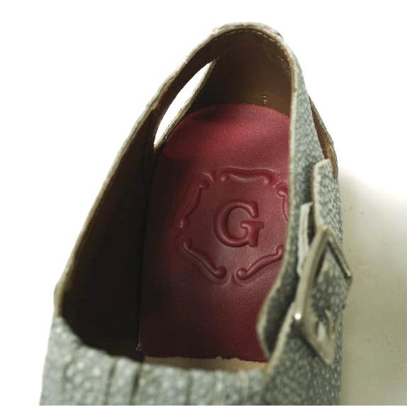 新品 GRENSON グレンソン ETHEL キルトタッセルストラップレザーシューズ 210427 UK4D(23cm) BLUE STINGRAY 定価47,300円 革靴 サンダル |  | 06