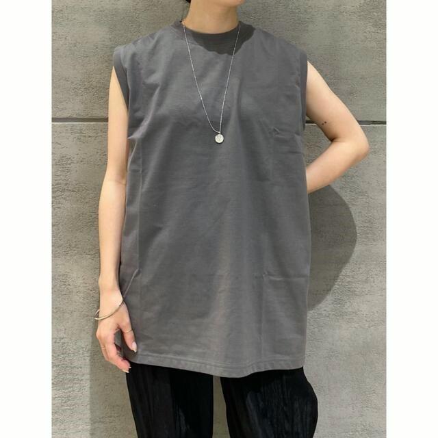新品 HYKE ハイク 22SS 日本製 SLEEVELESS TEE/BIG FIT スリーブレスビッグTシャツ 221-12292 1 GRAY ノースリーブ オーバーサイズ g12609 |  | 08