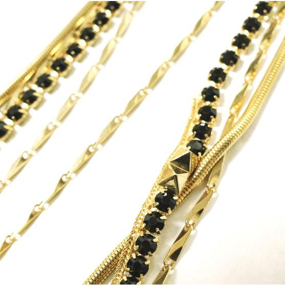 新品 IOSSELLIANI イオッセリアーニ 4連ネックレス CO33 GOLD 定価52,800円 アクセサリー g12620 |  | 03
