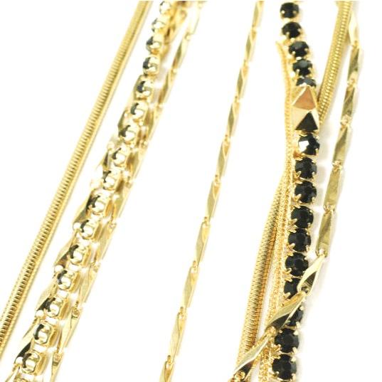 新品 IOSSELLIANI イオッセリアーニ 4連ネックレス CO33 GOLD 定価52,800円 アクセサリー g12620 |  | 04