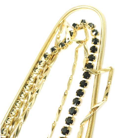 新品 IOSSELLIANI イオッセリアーニ 4連ネックレス CO33 GOLD 定価52,800円 アクセサリー g12620 |  | 05
