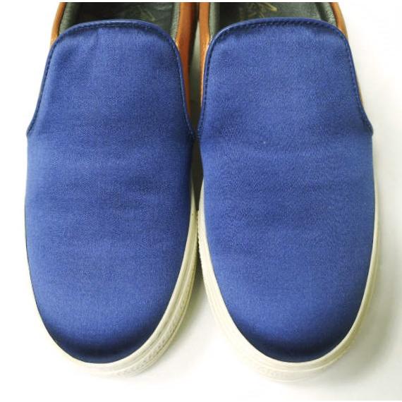 新品 Joshua Sanders ジョシュアサンダース SATIN SLIP-ON バイカラーサテンスリッポン 10018 37(23.5-24cm) BLUE/ORANGE スニーカー |  | 04