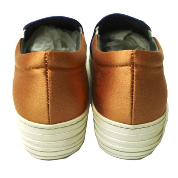 新品 Joshua Sanders ジョシュアサンダース SATIN SLIP-ON バイカラーサテンスリッポン 10018 37(23.5-24cm) BLUE/ORANGE スニーカー |  | 03