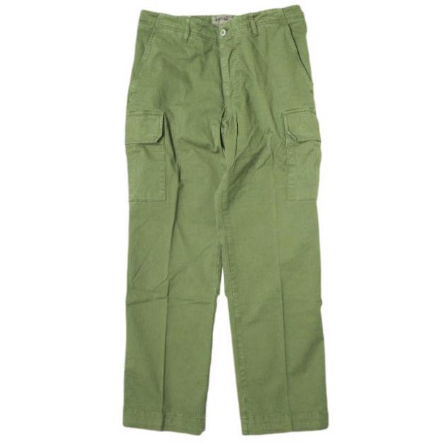 新品 J.W.BRINE ジェイダブリューブライン イタリア製 VALE コットンヘリンボーンカーゴパンツ 14582 29 OLIVE 定価29,700円 g12642 | 