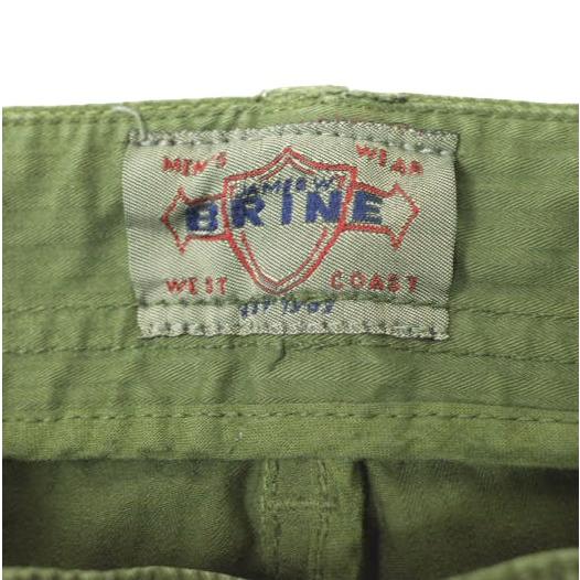 新品 J.W.BRINE ジェイダブリューブライン イタリア製 VALE コットンヘリンボーンカーゴパンツ 14582 29 OLIVE 定価29,700円 g12642 |  | 03