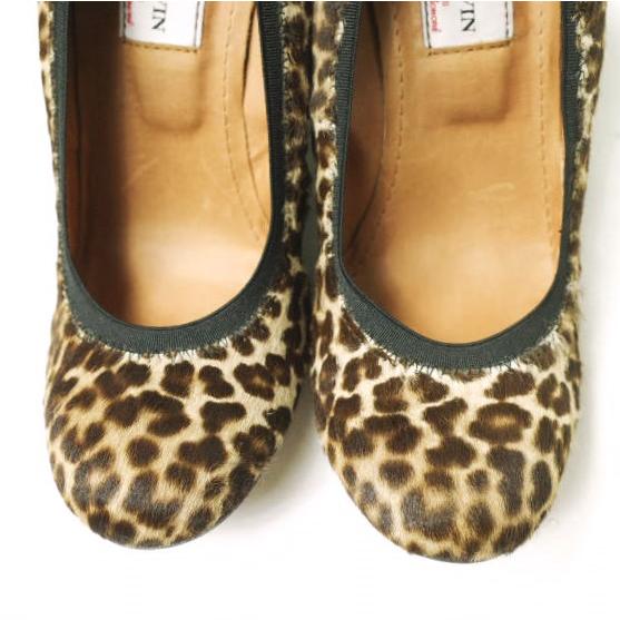 新品 LANVIN ランバン レオパードハラコウェッジソールパンプス WEDGE BALLERINE 360-49725-391 351/2(22cm) 定価93,450円 バレエシューズ |  | 04