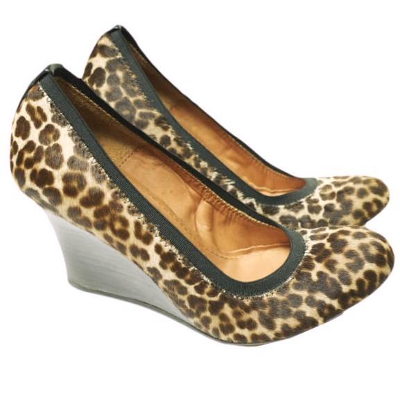 新品 LANVIN ランバン レオパードハラコウェッジソールパンプス WEDGE BALLERINE 360-49725-391 351/2(22cm) 定価93,450円 バレエシューズ |  | 02