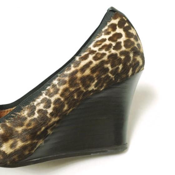 新品 LANVIN ランバン レオパードハラコウェッジソールパンプス WEDGE BALLERINE 360-49725-391 351/2(22cm) 定価93,450円 バレエシューズ |  | 06