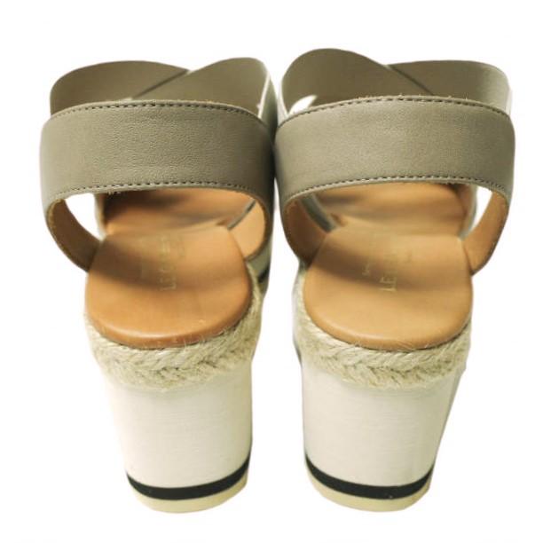 新品 LE CRABE ROUGE ルクラベルージュ スペイン製 CLASSIC ウエッジソールストラップサンダル 36(23cm) TAUPE シューズ g12663 |  | 03