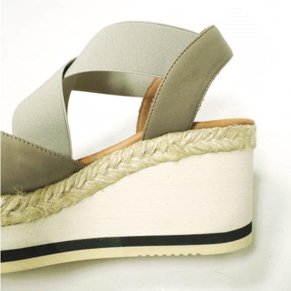 新品 LE CRABE ROUGE ルクラベルージュ スペイン製 CLASSIC ウエッジソールストラップサンダル 36(23cm) TAUPE シューズ g12663 |  | 07