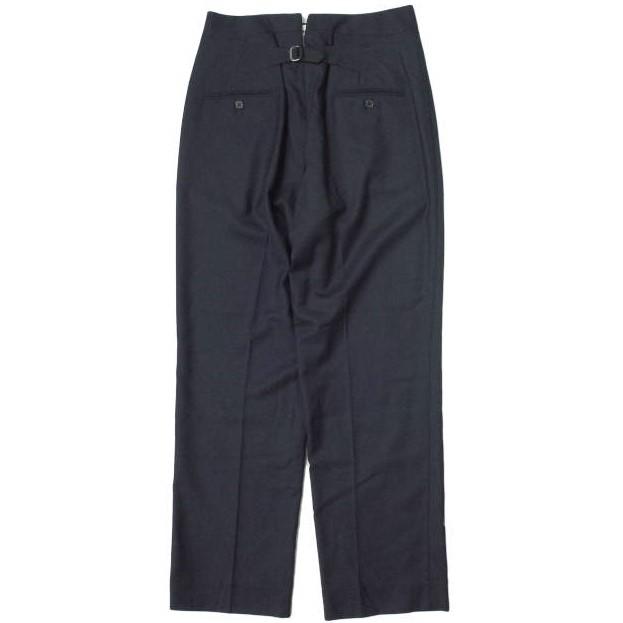新品 MAISON MARGIELA メゾンマルジェラ 19AW 白タグ Wool Twill Trousers 1タックトラウザーズ S29KA0302 S52159 38 NAVY パンツ g12672 |  | 01