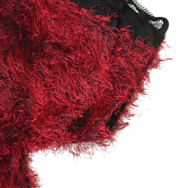 新品 Mame Kurogouchi マメクロゴウチ 日本製 メッシュフリンジブラウス MM18AW-SH019 2 RED/BLACK トップス g12674 |  | 06