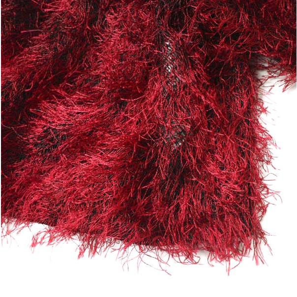 新品 Mame Kurogouchi マメクロゴウチ 日本製 メッシュフリンジブラウス MM18AW-SH019 2 RED/BLACK トップス g12674 |  | 07