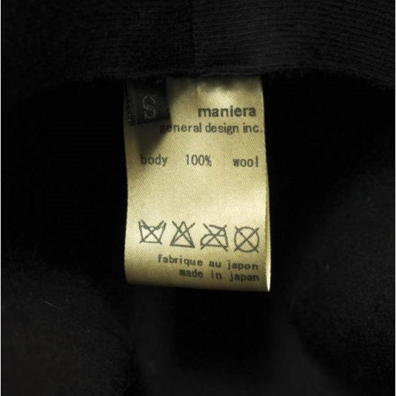 新品 maniera マニエラ 日本製 FOLDABLE FELT SOFT HAT フォールダブル フェルトハット MEA-311 S BLACK DeoRex 中折れ 帽子 g12676 |  | 08
