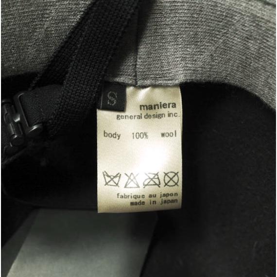 新品 maniera マニエラ 日本製 FOLDABLE FELT SOFT HAT フォールダブル フェルトハット MEA-311 S CHARCOAL GRAY DeoRex 中折れ 帽子 |  | 08