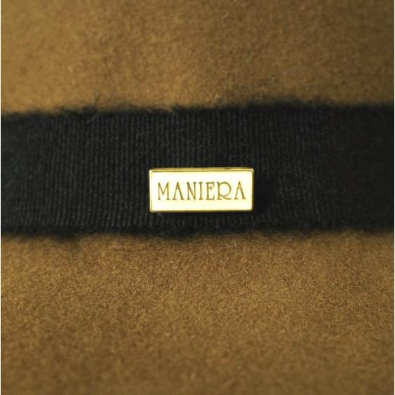 新品 maniera マニエラ Shaggy Ribbon Hat ウールフェルト ロングブリム シャギーリボンハット MEL-16301 S CAMEL DeoRex 中折れ g12678 |  | 04