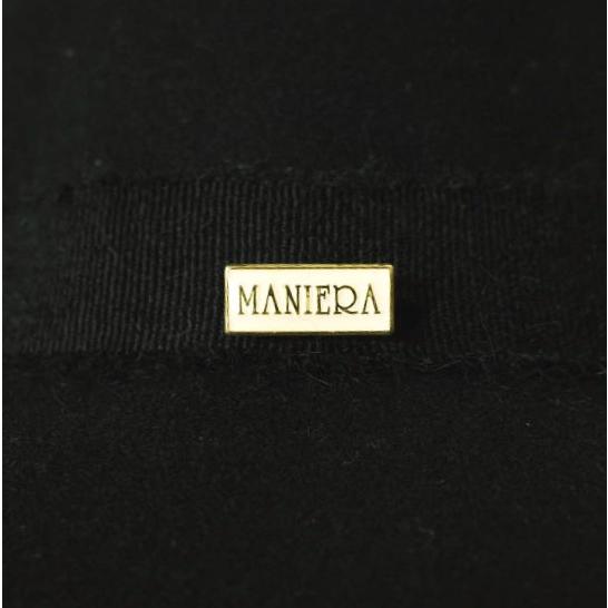 新品 maniera マニエラ Shaggy Ribbon Hat ウールフェルト ロングブリム シャギーリボンハット MEL-16301 S BLACK DeoRex 中折れ g12679 |  | 05