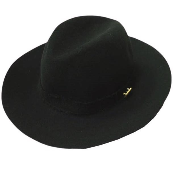 新品 maniera マニエラ Shaggy Ribbon Hat ウールフェルト ロングブリム シャギーリボンハット MEL-16301 S BLACK DeoRex 中折れ g12680 | 