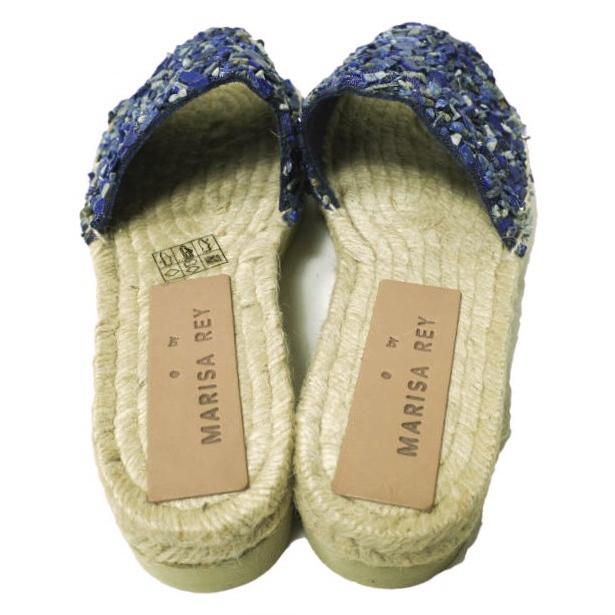 新品 MARISA REY マリサレイ スペイン製 TAMARU ビジューエスパドリーユサンダル 36(23cm) NAVY フラット シューズ g12683 |  | 03