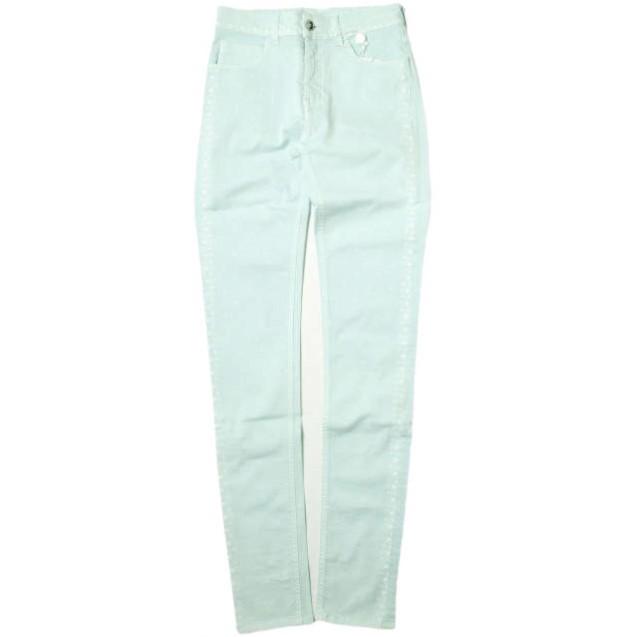 新品 MM6 メゾンマルジェラ イタリア製 クロスプリント 5Pスキニーパンツ S32LA0086 S43460 40 Light Blue Maison Margiela g12692 | 
