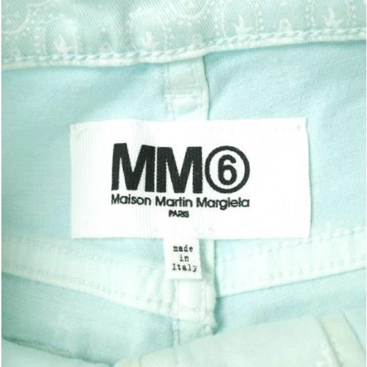 新品 MM6 メゾンマルジェラ イタリア製 クロスプリント 5Pスキニーパンツ S32LA0086 S43460 40 Light Blue Maison Margiela g12692 |  | 03