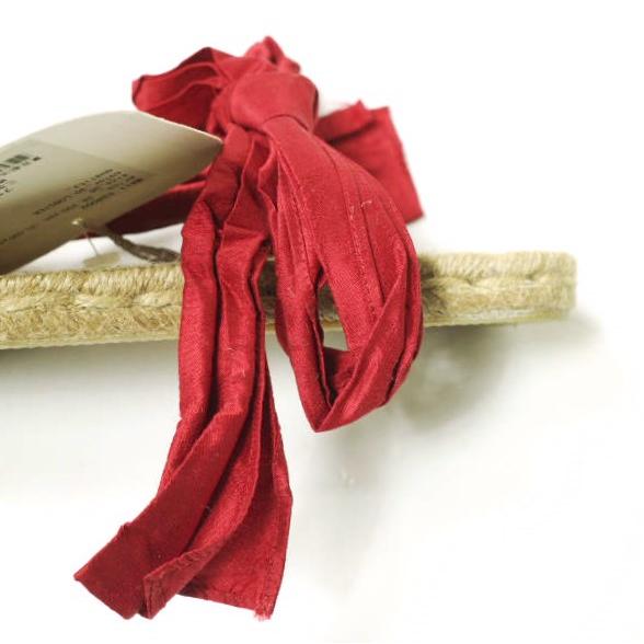 新品 MUVEIL ミュベール Cervera エスパドリーユリボンサンダル MA11 ESH002 EURサイズ：37(23.5cm) RED 定価26,250円 シューズ g12695 |  | 07