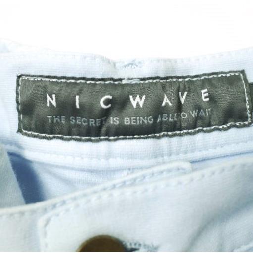 新品 NICWAVE ニックウェーブ イタリア製 JTSK67 SAKURA ストレッチコットン ベルテッドパンツ 42 BLUE 定価22,000円 ボトムス g12706 |  | 03