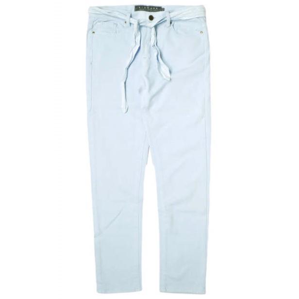 新品 NICWAVE ニックウェーブ イタリア製 JTSK67 SAKURA ストレッチコットン ベルテッドパンツ 44 BLUE 定価22,000円 ボトムス g12707 | 