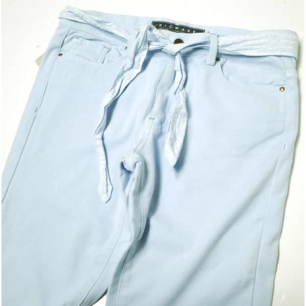 新品 NICWAVE ニックウェーブ イタリア製 JTSK67 SAKURA ストレッチコットン ベルテッドパンツ 44 BLUE 定価22,000円 ボトムス g12707 |  | 04