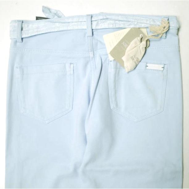 新品 NICWAVE ニックウェーブ イタリア製 JTSK67 SAKURA ストレッチコットン ベルテッドパンツ 44 BLUE 定価22,000円 ボトムス g12707 |  | 06