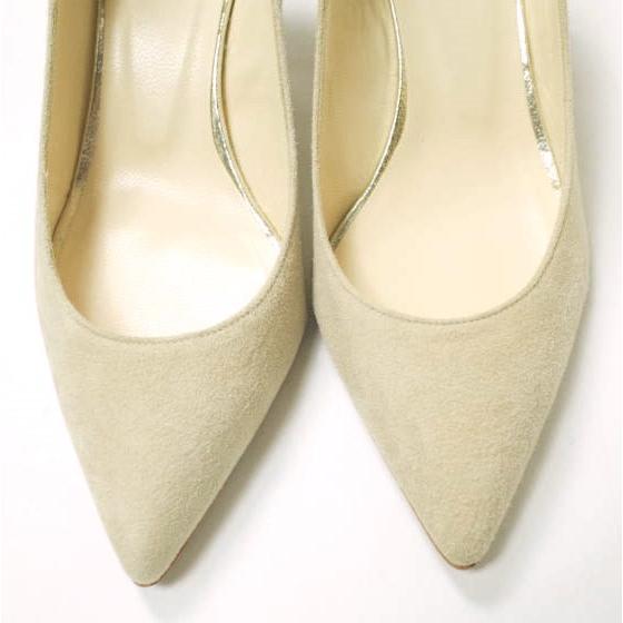 新品 ombre de peridopal オンブルドゥペリドパール ポインテッドトゥスエードヒールパンプス OM1610-063 35 1/2(22-22.5cm) BEIGE g12712 |  | 04