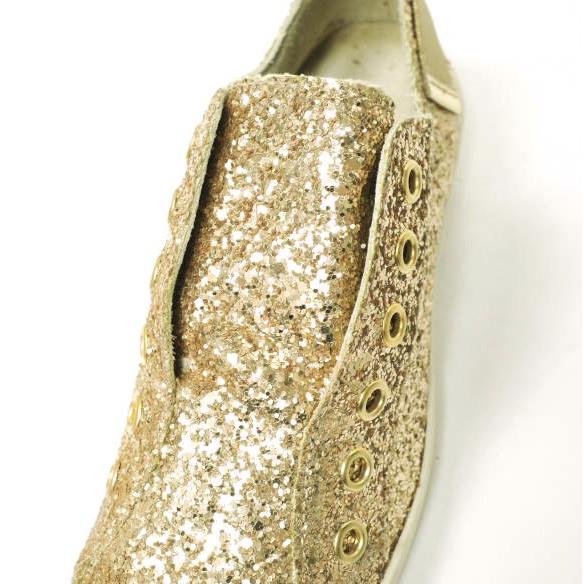 新品 Pedro Garcia ペドロガルシア PEYTON グリッタースリッポン 39(25.5cm) GOLD 定価36,300円 スニーカー シューズ g12765 |  | 05