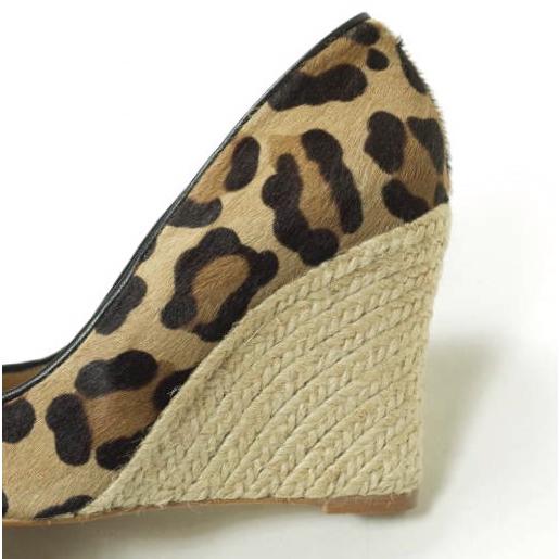 新品 PELLICO SUNNY ペリーコサニー GARDENIA ウエッジソール オープントゥハラコパンプス P14-0343 36(23-23.5cm) レオパード g12766 |  | 06