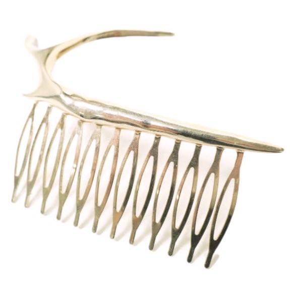 新品 PLUIE プリュイ アントラーコーム ANT-C ROSE GOLD ヘアジュエリー バレッタ 櫛 アクセサリー g12770 | 