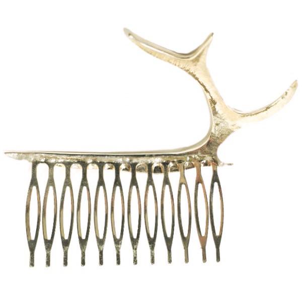 新品 PLUIE プリュイ アントラーコーム ANT-C ROSE GOLD ヘアジュエリー バレッタ 櫛 アクセサリー g12770 |  | 01