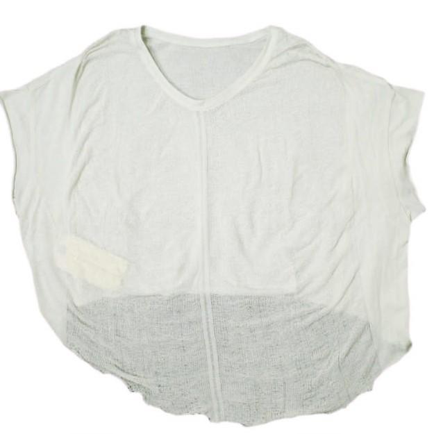 新品 Raquel Allegra ラクエル・アレグラ Y53-1517 SLEEVELESS COCOON コクーンカットソー 521090029-1719 0 Dirty White 定価39,600円 | 