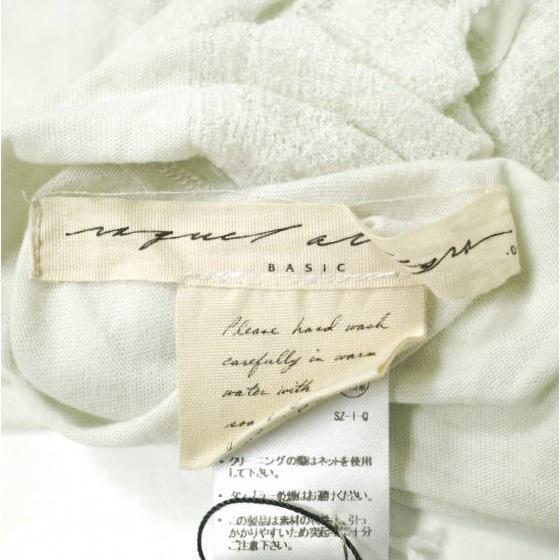 新品 Raquel Allegra ラクエル・アレグラ Y53-1517 SLEEVELESS COCOON コクーンカットソー 521090029-1719 0 Dirty White 定価39,600円 |  | 06