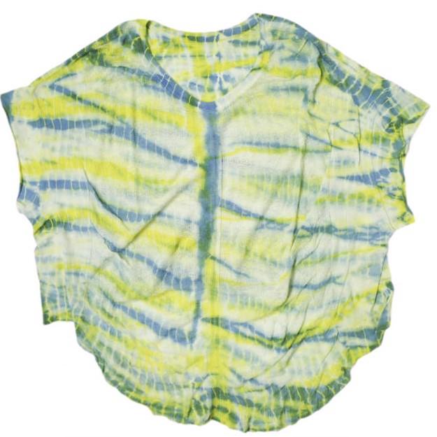 新品 Raquel Allegra ラクエル・アレグラ Y53-1517TD SLEEVELESS COCOON TD タイダイ染めコクーンカットソー 0 BLUELEMON 定価46,200円 | 