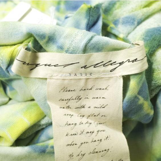 新品 Raquel Allegra ラクエル・アレグラ Y53-1517TD SLEEVELESS COCOON TD タイダイ染めコクーンカットソー 0 BLUELEMON 定価46,200円 |  | 07