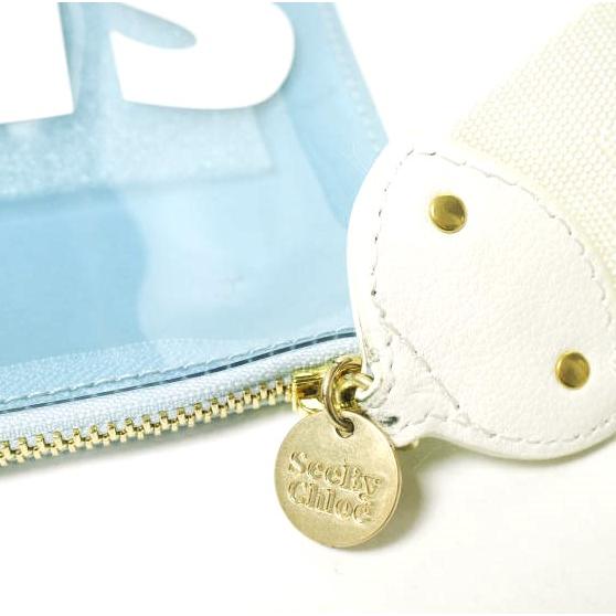 新品 SEE BY CHLOE シーバイクロエ PVC CLUTCH BAG ポリ塩化ビニールクリアクラッチバッグ チャーム付き 19UP822509 Blue スケルトン |  | 04