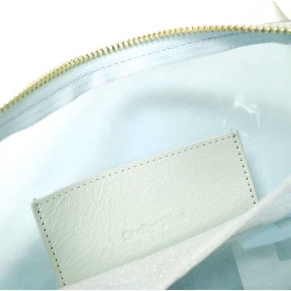 新品 SEE BY CHLOE シーバイクロエ PVC CLUTCH BAG ポリ塩化ビニールクリアクラッチバッグ チャーム付き 19UP822509 Blue スケルトン |  | 07