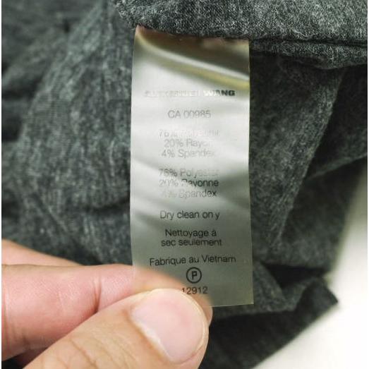 新品 T by ALEXANDER WANG アレキサンダーワン ツイストパイピング カットソーワンピース 400406F14 XS CHARCOAL 定価39,600円 チュニック |  | 08