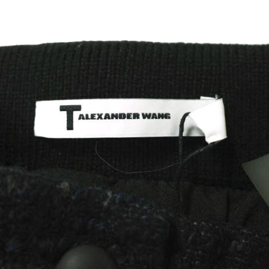 新品 T by ALEXANDER WANG アレキサンダーワン レザーポケット ブークレニットカーゴパンツ 403714F13 XS Indigo/Black 定価71,400円 リブ |  | 03