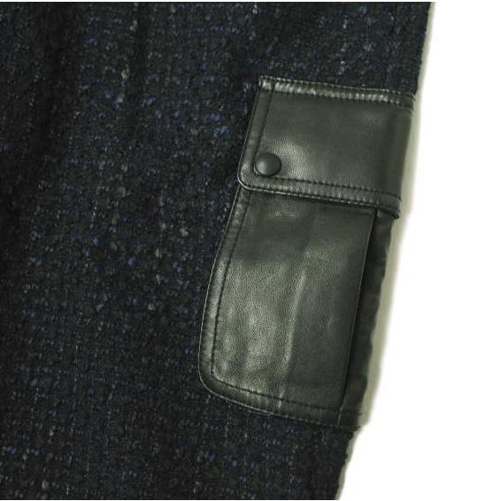 新品 T by ALEXANDER WANG アレキサンダーワン レザーポケット ブークレニットカーゴパンツ 403714F13 XS Indigo/Black 定価71,400円 リブ |  | 06