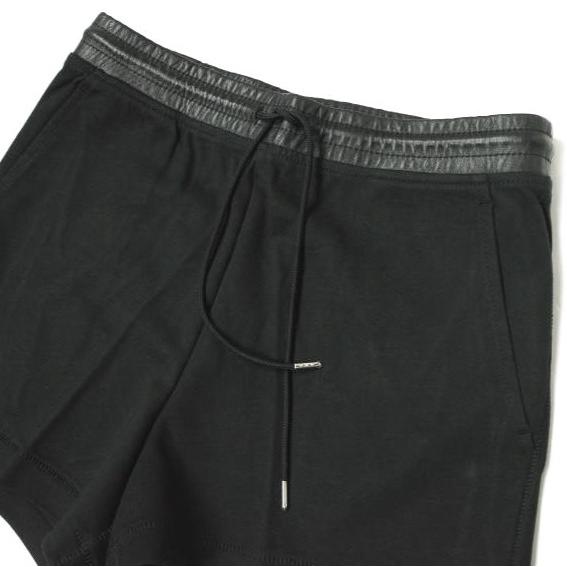 新品 T by ALEXANDER WANG アレキサンダーワン ウエストレザー イージーショートパンツ 401806P14 XS Black 定価29,700円 ショーツ g12807 |  | 04