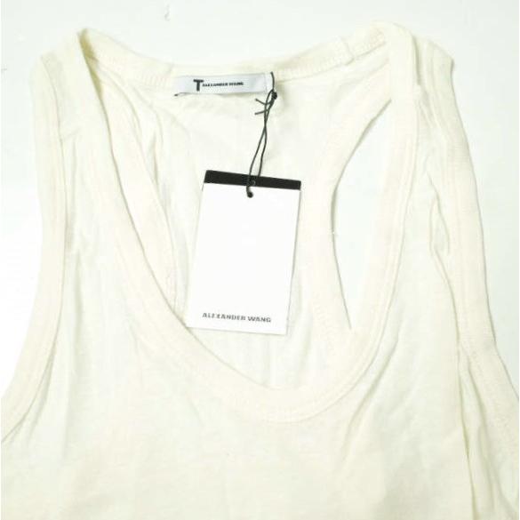 新品 T by ALEXANDER WANG ティーバイアレキサンダーワン レーヨンシルク タンクトップ 400101C XS IVORY 定価11,000円 トップス g12810 |  | 04
