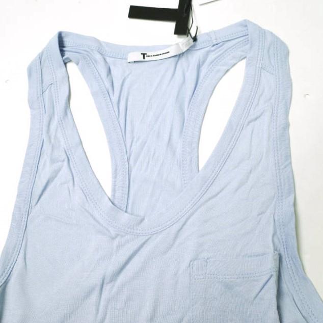 新品 T by ALEXANDER WANG ティーバイアレキサンダーワン ノースリーブレーヨンマキシワンピース 400402S15 XS ブルー 定価18,700円 g12812 |  | 04