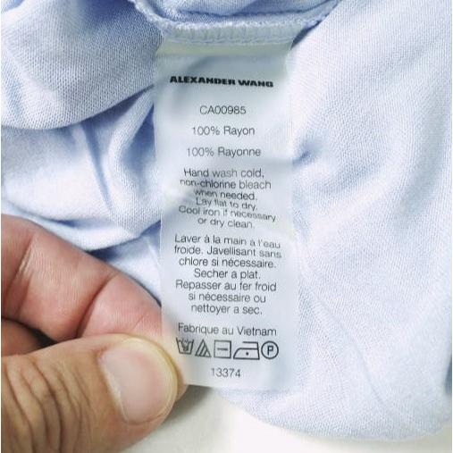 新品 T by ALEXANDER WANG ティーバイアレキサンダーワン ノースリーブレーヨンマキシワンピース 400402S15 XS ブルー 定価18,700円 g12812 |  | 07