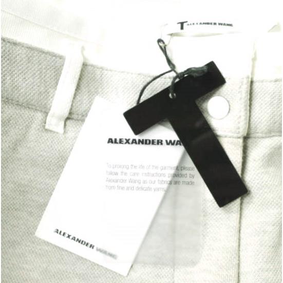 T by ALEXANDER WANG ティーバイアレキサンダーワン コンビネーションスリムパンツ 401702P12 XS LIGHT HEATHER GREY 定価27,500円 g12813 |  | 02